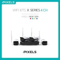 ราคา PIXELS Wi Fi KITS X SERIES NEW GEN FIXED 4CH กล้องวงจรปิดไร้สาย PIXELS คมชัด 3 ล้านพิกเซล แสดงผลเป็นภาพสี บันทึกฟังเสียงได้ (9443343893)