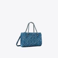 ราคา TORY BURCH FLEMING Mini Denim Chain Tote Bag 154743 (21739105833)