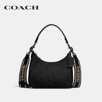 ราคา COACH กระเป๋าสะพายข้างผู้ชายรุ่น Hobo Crossbody With Signature Canvas Interior CJ842 BLK สีดำ (22320005845)