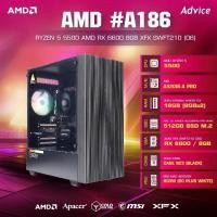 ราคา คอมประกอบ Advice Computer Set AMD A186 RYZEN 5 5500 AMD RX 6600 8GB XFX SWFT210 D6 A0164212 (23275073891)