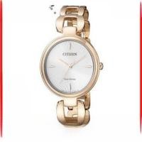 ราคา นาฬิกาข้อมือผู้หญิง Citizen Eco Drive EM0423 81A สายโลหะ กลไกควอตซ์ หน้าปัดกลม สายรัดยาง หน้าปัดสีขาว นาฬิกาข้อมือแบบดิจิตอล (5889362489)