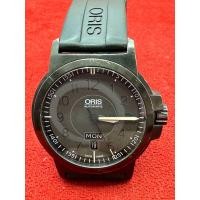 ราคา ORIS Automatic 26 Jewels ตัวเรือนสแตนเลสรมดำ นาฬิกาผู้ชาย มือสองของแท้ (21798331379)