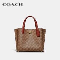 ราคา COACH กระเป๋าทรงสี่เหลี่ยมผู้หญิงรุ่น Willow Tote 24 In Signature Canvas สีครีม C8562 B4NQ4 (12708510242)