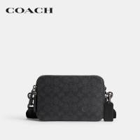 ราคา COACH กระเป๋าสะพายข้างผู้ชายรุ่น Charter Crossbody 19 In Signature Canvas CR783 CHR สีเทา (23271450307)
