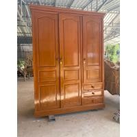 ราคา ตู้เสื้อผ้าบานเปิด3ประตูไม้สักแท้100 ส่งฟรียกเว้นภาคใต้ (14988911119)