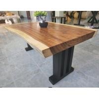ราคา MPT2Wood Steel โต๊ะเตี้ยไม้แผ่นเดียวขาเหล็ก Coffee Table โต๊ะกลาง MPT 692 ขนาด ก40 50xส45xย100 200 ซม 1ตัว โต๊ะหน้าโซฟา โต๊ะไม้ขาเหล็ก ท๊อปไม้แผ่นเดียว ขอบธรรมชาติ ขาเหล็ก สีดำ กันสนิม (21331232613)