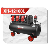 ราคา ETOP ปั๊มลม Oil Free ปั๊มลมออยล์ฟรี 60 100 150 200 ลิตร 1200W ปั้มลม 4 มอเตอร์ Super Turbo ไม่ใช้น้ำมัน เติมลมได้เร็ว แรง เสียงเงียบ Air Compressor ปั้มลม ปั๊มOIL FREE ปั๊มลมไฟฟ้า (21301073301)