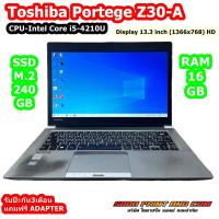 ราคา Notebook Toshiba Portege Z30 A CPU Intel Core i5 4210U SSD M 2 240GB RAM 16GB 13 3 inch 1366x768 HD WINDUWS10 REFURBISHED (22577921578)