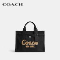 ราคา COACH กระเป๋าโท้ท กระเป๋าทรงสี่เหลี่ยมผู้หญิงรุ่น Cargo Tote CP158 LHBLK สีดำ (23271339809)