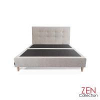 ราคา เตียงนอน ฐานเตียง หัวเตียง โครงไม้เต็งเสริมไม้อัด 6ฟุต 5ฟุต 3 5ฟุต ไม่รวมที่นอน JESSIE Bedding Frame Korean Fabric (14527778894)