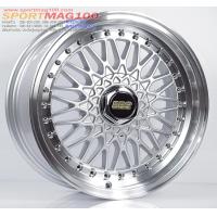 ราคา ล้อแม็กใหม่ลาย BBS RS 4รู100 114 ET35 สีเงินขอบเงา 7 15นิ้ว 13741 (21080458910)