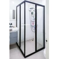 ราคา ชาวเวอร์คิงฉากกั้นอาบน้ำ DIY Shower in a Box Series รุ่น SN02 บานเลื่อนเข้ามุมแบบมีเฟรมสีขาว ดำ ขนาดสั่งตัด 90x90x180 120x120x180ซม กระจกนิรภัยเทมเปอร์มอก 4มม (10122464869)