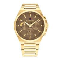 ราคา TOMMY HILFIGER DEXTE รุ่น TH1792090 นาฬิกาข้อมือผู้ชาย สายสแตนเลส สีทอง เทา หน้าปัด 46 มม (20849653510)