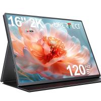 ราคา UPERFECT 16 inch 2 5K portable monitor 144hz 120hz QHD 2560 1600gaming monitor for laptop PC Switch PS3 4 5 IPS game display with VESA hole (20206854046)
