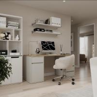 ราคา SB Design Square SB FURNITURE โต๊ะทำงาน ขนาด 140 ซม รุ่น Extrio สีเทาอ่อน 140x60x75 ซม (23219853356)