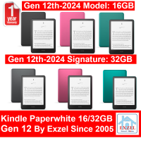ราคา Amazon Kindle Paperwhite 13Month Warranty Gen 12 2024 Fast Ship in 1 Day from Bangkok US Version 16GB Signature 32GB 12th Gen Touchscreen Wi Fi 1 Yr 1 Extra Month Warranty (23244008661)