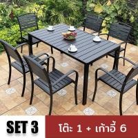 ราคา จัดส่งวันนี้ ชุดโต๊ะเก้าอี้ ชุดโต๊ะสนาม outdoor โต๊ะสนามในสวน outdoor furniture ชุดโต๊ะกาแฟ เก้าอี้สวน wooden chair ชุดเก้าอี้สนาม balcony table ชุดโต๊ะเก้าอี้สนาม ไม้พลาสติก กันแดด กันฝน เหมาะแก่การ 