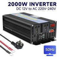 ราคา LVYUAN 4000W Pure Sine Wave inverter DC 12V 24V to AC 220V UPS LED Display Uninterruptible Supply AC 220V Charger Power inverter for Batteries (22639265079)