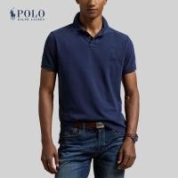 ราคา Polo Ralph Lauren เสื้อโปโลผู้ชาย Custom Slim Fit Big Pony Mesh Polo Shirt รุ่น MNPOKNI1N823149 สีกรมท่า (23176574894)