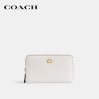 ราคา COACH กระเป๋าสตางค์ผู้หญิงรุ่น Essential Medium Zip Around Wallet CR546 B4 HA สีขาว (22320283866)