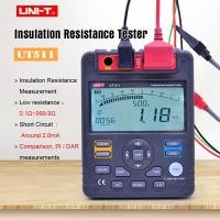ราคา UNI T UT511ดิจิตอลเครื่องทดสอบความต้านทานฉนวน AC DC แรงดันไฟฟ้าโอห์ม Megger เมตร Megohmmeter วัดหม้อแปลง เครื่องกำเนิดไฟฟ้า (13003968629)