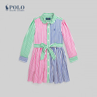 ราคา Polo Ralph Lauren Kids ชุดเดรสเด็กผู้หญิง Striped Cotton Poplin Fun Shirtdress รุ่น CWPODRSR3D20771 หลากสี (21846471605)
