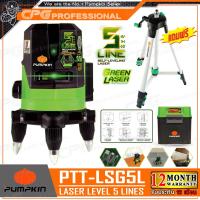ราคา PUMPKIN เครื่องวัดระดับเลเซอร์ พลังแสงสีเขียว ชัดเจนพิเศษ แบตในตัว รุ่น PTT LSG5L ขาตั้ง รุ่น PTT TP150 สินค้าขายดี (510340715)