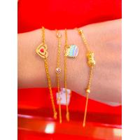 ราคา สร้อยแขน สร้อยข้อมือ แฟชั่น ครึ่งสลึง ทองแท้96 5 (22773598628)