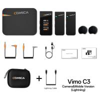 ราคา Comica Vimoไมโครโฟนไร้สายลาวาเลียร์พร้อมไม่มีเสียงรบกวนโหมดความปลอดภัยคอตั้งไร้สายแบบคู่ไมโครโฟนสำหรับ iPhone แอนดรอยด์ Gopro Dji กล้องแอคชั่นแคมเมราและกล้อง DSLR แล็ปท็อป PC (23001053997)