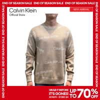 ราคา CALVIN KLEIN สเวตเตอร์ผู้ชาย ทรง Regular รุ่น J326794 PED สีกากี (23264418691)