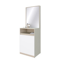 ราคา SB Design Square KONCEPT FURNITURE โต๊ะเครื่องแป้ง ขนาด 60 ซม รุ่น Hollyn สีผ้าครีม 60x43x170 (23155581663)