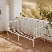 ราคา เตียงเหล็กเรียบง่ายทันสมัย เตียงเหล็ก เตียงเหล็กแบบยุโรป เตียงโครงเหล็กสำหรับงานหนัก เตียงเหล็กขนาดใหญ่3 4 5 6ฟุต (22207536778)