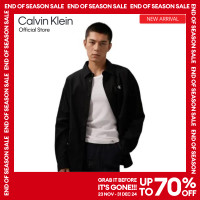 ราคา CALVIN KLEIN เสื้อเชิ้ตแขนยาวผู้ชาย Monogram Logo ทรง Relaxed รุ่น J326801 BEH สีดำ (22689473246)