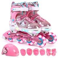 ราคา Mesuca Hello Kitty Inline Skate Combo set with LED light เมซูกะ เฮลโล คิตตี้ ชุดรองเท้าสเก็ต คอมโบเซ็ต HCB71138 8 (12417747181)