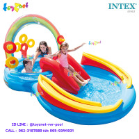 ราคา Intex ส่งฟรี สระน้ำ เป่าลม สวนน้ำสไลเดอร์ สายรุ้ง 2 97x1 93x1 35 ม รุ่น 57453 (208835164)