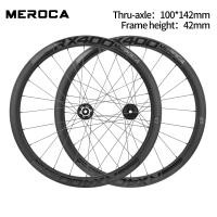 ราคา MEROCA ชุดคาร์บอนจักรยานเสือหมอบ T800ล้อจักรยานคาร์บอนไฟเบอร์ผ่านเพลา ล้อดิสก์เบรกถอดเร็วน้ำหนักเบาเป็นพิเศษชุดล้อจักรยาน120คลิก (23319695047)