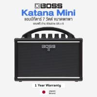 ราคา BOSS KATANA MINI แอมป์กีตาร์ ตู้แอมป์ 7 วัตต์ ขนาดพกพา มีเสียงเเอมป์ 3 เสียง พร้อมเอฟเฟค Delay ในตัว แถมฟรีถ่าน ประกันศูนย์ 1 ปี (770898796)