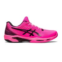 ราคา Asics รองเท้าเทนนิสผู้ชาย Solution Speed FF 2 Hot Pink Black 1041A182 700 (18669719717)