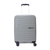 ราคา CAGGIONI กระเป๋าเดินทาง รุ่นเวฟ Wave C23061 สีเทา 20นิ้ว 24นิ้ว 28นิ้ว วัสดุPP 100 4 ล้อ ล้อคู่ หมุนได้ 360 องศา ระบบกุญแจล็อค TSA กระเป๋าเดินทางล้อลาก คาจีโอนี่ (20518108859)