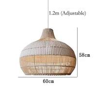 ราคา โคมระย้าหวาย โคมไฟระย้า โมเดิร์น Led สไตล์ญี่ปุ่น สําหรับตกแต่งห้องนอน ห้องนั่งเล่น ห้องครั (22276574694)