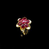 ราคา แหวนทับทิม Natural Ruby สีชมพูแดง จากประเทศโมซัมบิก ตัวเรือนเงินแท้ 92 5 ชุบทองคำ ไซส์นิ้ว 53 หรือเบอร์ 6 5US (22848837996)