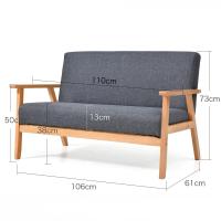 ราคา เก้าอี้โซฟาสไตล์สแกนดิเนเวีย KIMDELIN 1 2 3 4คนที่นั่งผ้าคลุมโซฟา Sofa ไม้บีชกับสำหรับห้องนั่งเล่นโฟม (23275093532)