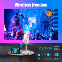 ราคา โปรเจคเตอร์ โปรเจคเตอร์มินิ เเท้ 1080P 4K HD รองรับเสียง AI สมาร์ทโปรเจคเตอร์ Android WIFI Projector Full HD โฟกัสอัตโนมัติหลีกเลี่ยงสิ่งกีดขวาง (22638469116)