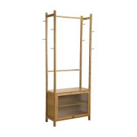 ราคา INDEX LIVING MALL โครงตู้เสื้อผ้าพร้อมตู้บานเปิด รุ่นโทชิโนะ สีธรรมชาติ (22543850645)