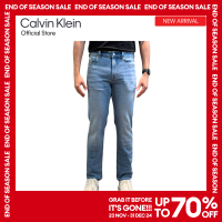 ราคา CALVIN KLEIN กางเกงยีนส์ผู้ชาย ทรง Body รุ่น J326569 1A4 สีฟ้า (23264507352)