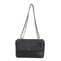 ราคา Louis Fontaine กระเป๋าสะพายสายโซ่ รุ่น DELLA สีดำ (22880335565)