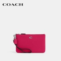 ราคา COACH กระเป๋าคล้องมือผู้หญิงรุ่น Small Wristlet CH818 LHX1C สีชมพู (23271334755)