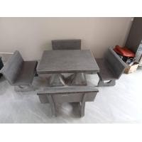 ราคา โต๊ะพนักพิงหินขัดสีเทา เรียบหรูดูเก๋ รุ่นขายดีสุด อ่านรายละเอียดก่อนกดสั่งสินค้า (18913944609)