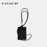 ราคา COACH กระเป๋าใส่บัตรพร้อมสายคล้องคอผู้ชายรุ่น Id Lanyard With Signature Canvas CU221 BLK สีดำ (23271624063)