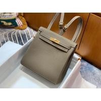 ราคา 2024 ใหม่กระเป๋าเป้สะพายหลังแฟชั่นผู้หญิง Kelly กระเป๋าไหล่คู่กระเป๋า Cowhide Bookbag Luxury Sensation Ins สไตล์ (22204811575)